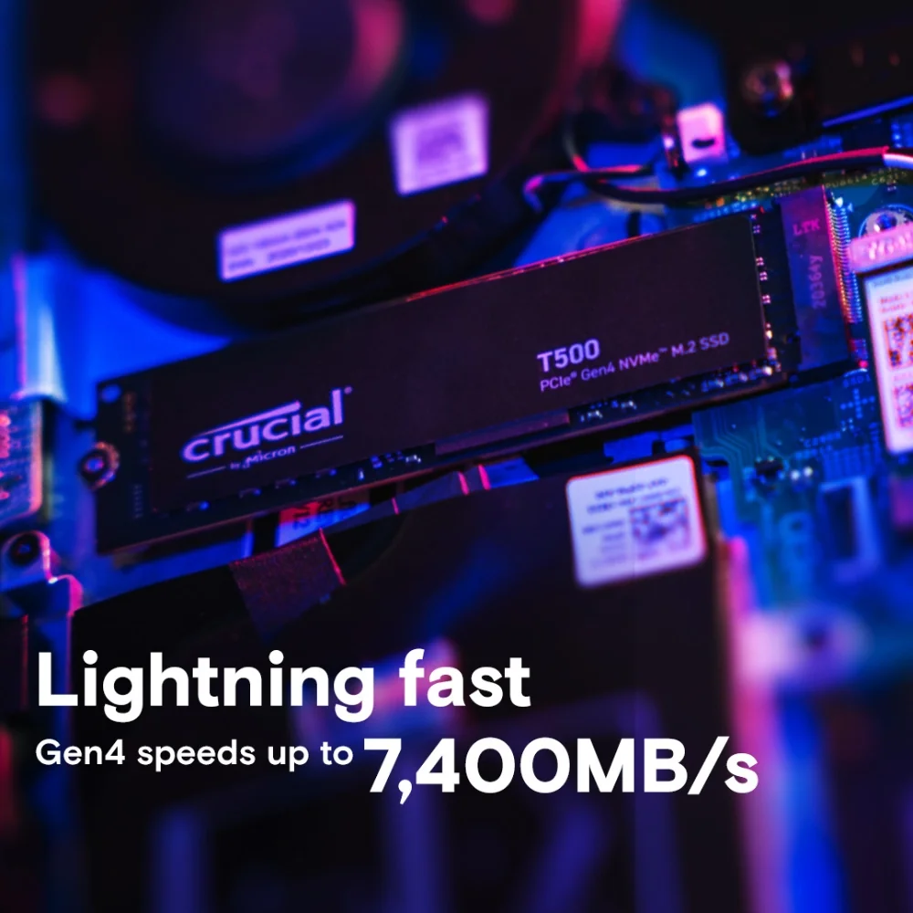 Crucial T500 2TB PCIe 4.0 X4 NVME Storage