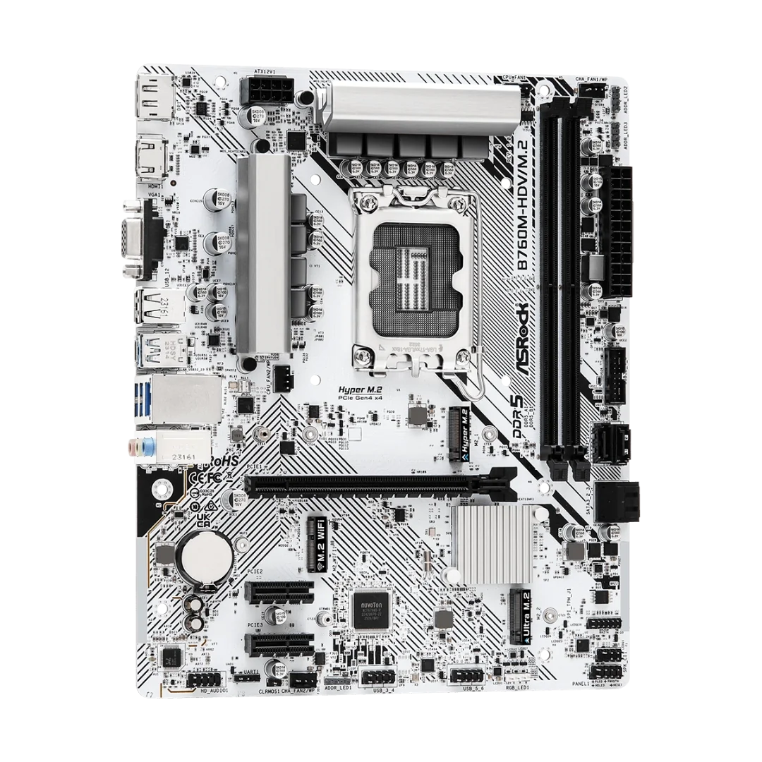ASRock B760M-HDV/M.2 Micro ATX LGA1700 Motherboard