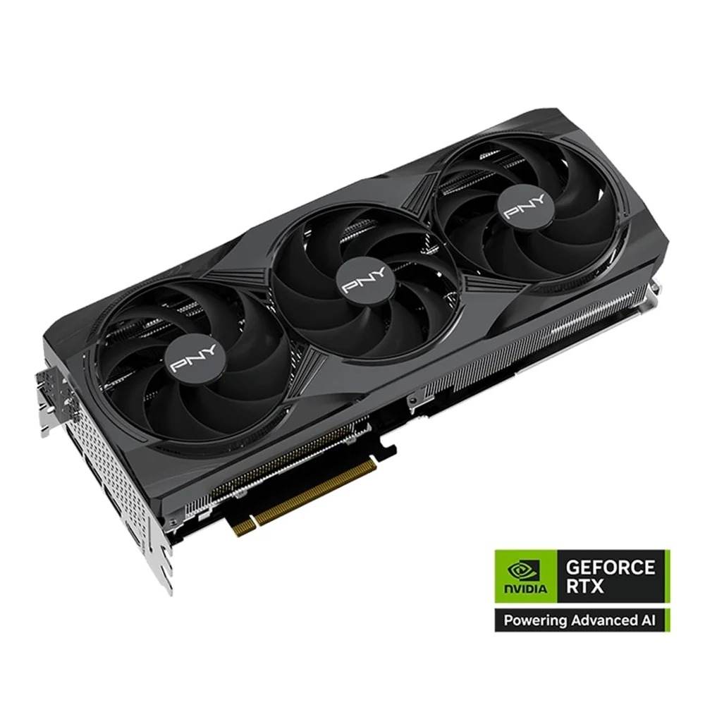 PNY NVIDIA GEFORCE RTX 5080 OC 16GB, GDDR7 Graphics Card, 10752Cuda Cores, 2295 MHz Core Clock, Triple Fan, 3 x Display Ports/ 1 x HDMI Port