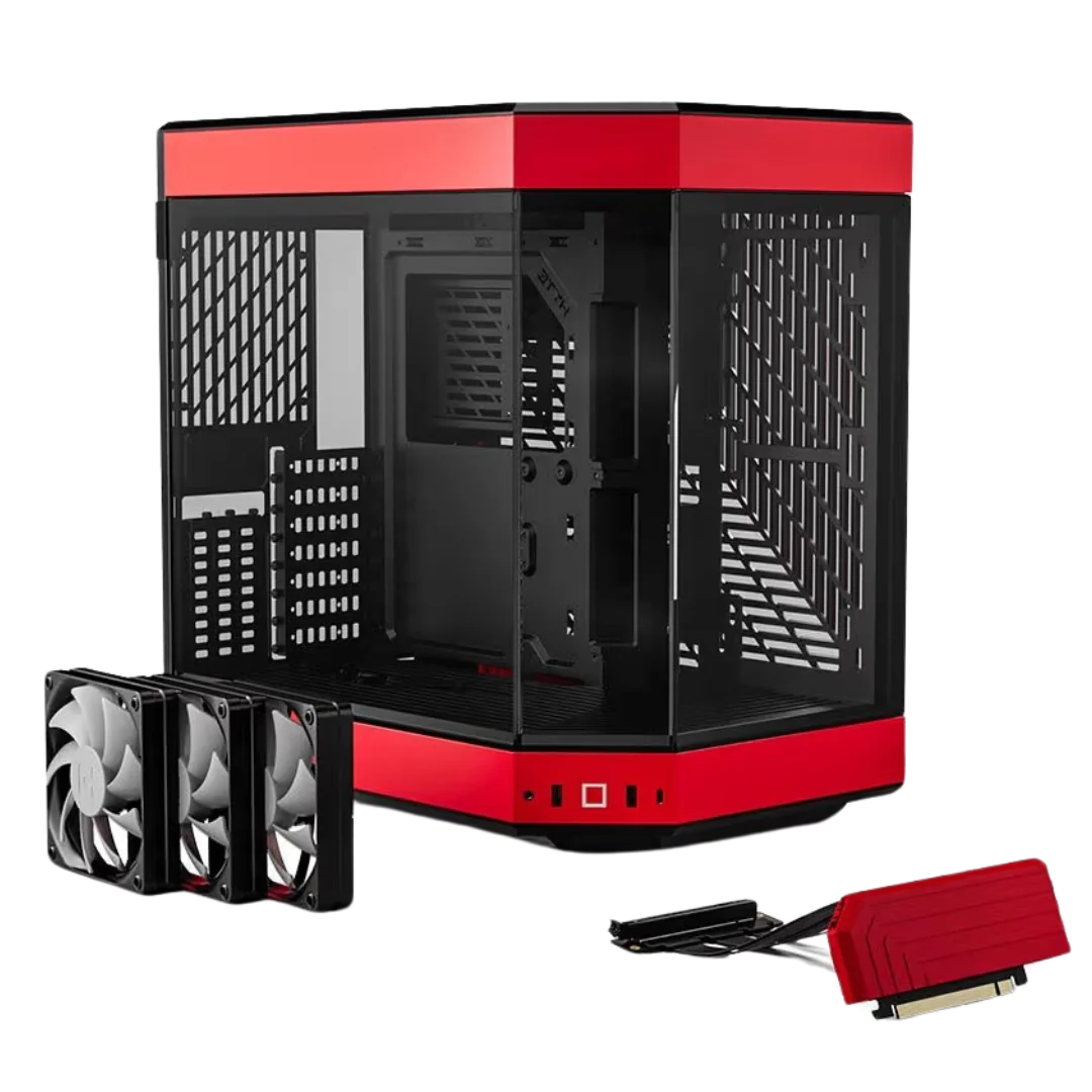 HYTE Y60 Red ATX Mid Tower PC Case