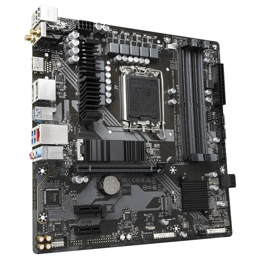 Gigabyte B760M DS3H AX DDR4 Micro ATX LGA1700 Motherboard