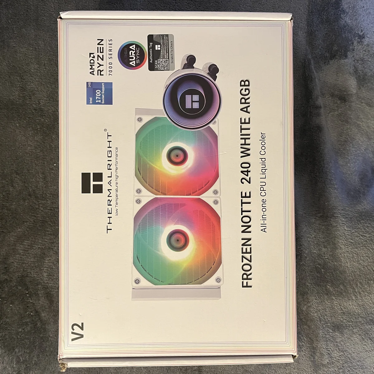 Thermalright Frozen Notte 240 White ARGB Water Cooling CPU Cooler AMD AM4/AM5, Intel 1700/1150/1151/1200/2011