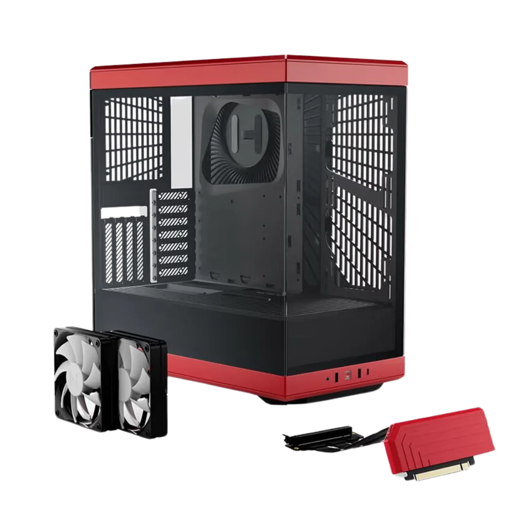 HYTE Y40 Red ATX Mid Tower PC Case