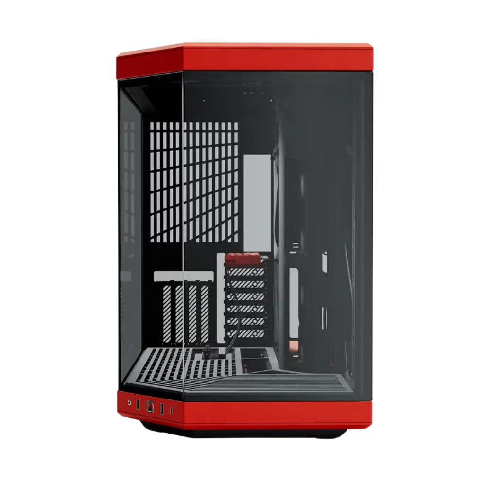 HYTE Y70 Red/Black ATX Mid Tower PC Case
