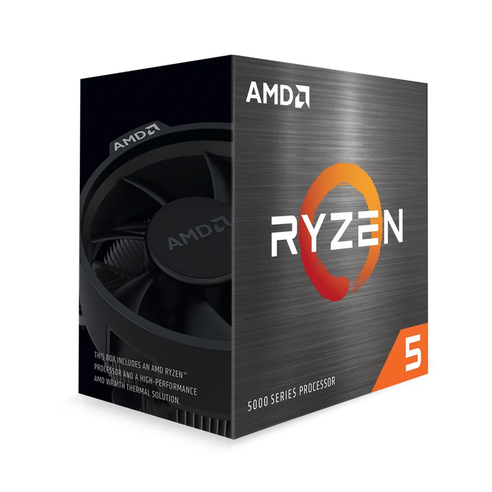 AMD Ryzen 5 5600 6 Core AM4 Processor, 12 Threads, 3.5GHz up to 4.4GHz Boost, 32MB Cache, 65W, with Wraith Stealth Cooler, No Graphics