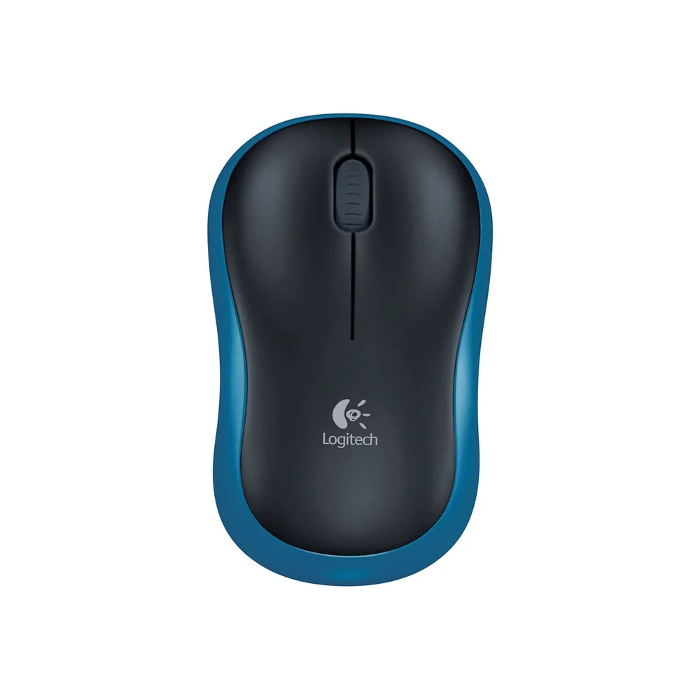 Logitech M185 Wireless Black & Blue Mouse