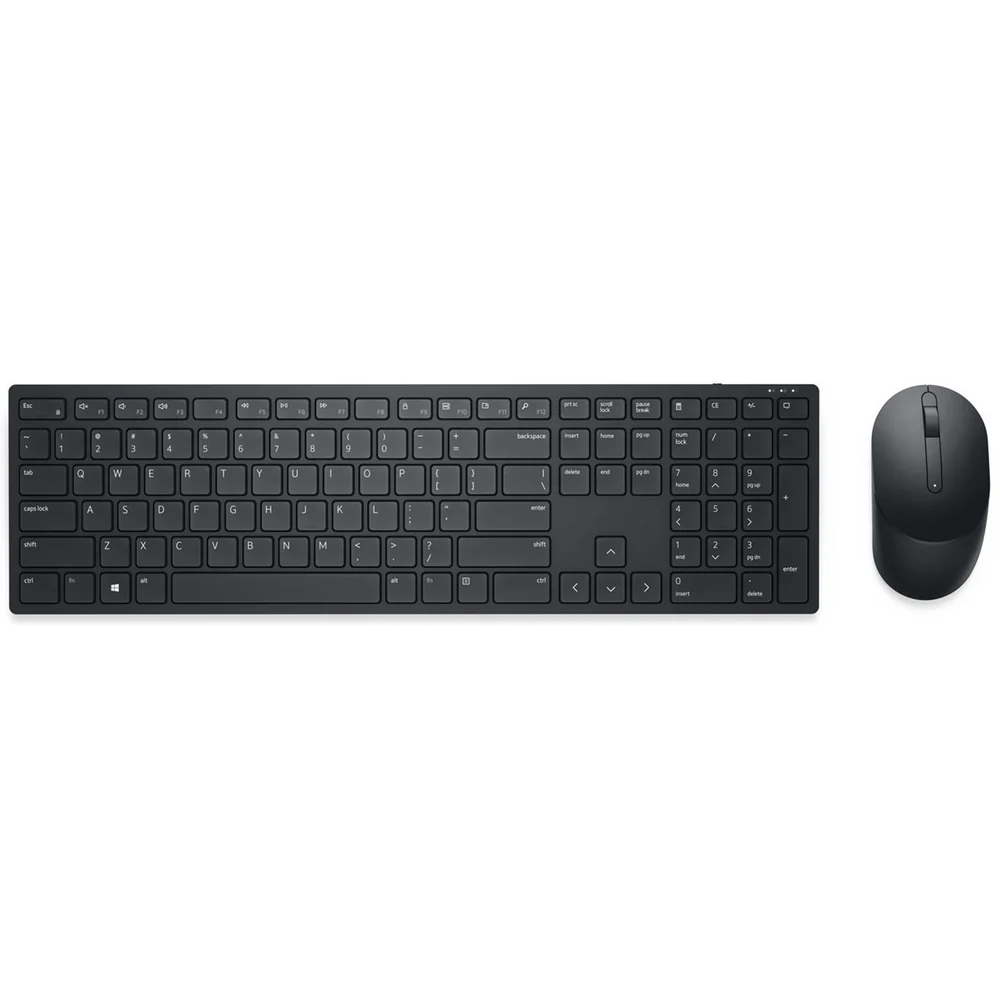 Dell KM5221W Pro Wireless Keyboard and Mouse Set for Windows, 2.4GHz Wireless, QWERTY UK English Layout, Black