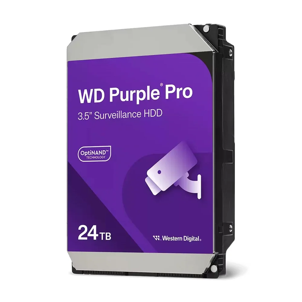 WD Purple Pro WD240PURP - Hard drive - 24 TB - surveillance smart video - internal - 3.5 - SATA 6Gb/s - 7200 rpm - buffer: 512 MB