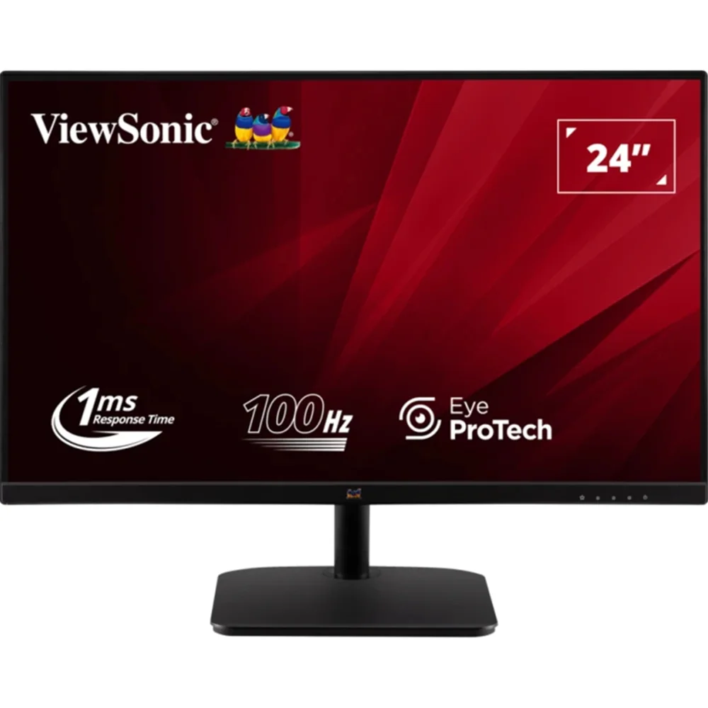 ViewSonic VA2432-MHD-3 24” Full HD 100Hz IPS Monitor with DisplayPort, HDMI and VGA