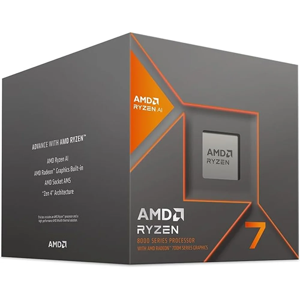 AMD Ryzen7 8700G 8 Core AM5 Processor 4.2GHz up to 5.1GHz Boost, 24MB Cache, 65W,  Radeon 780MGraphics