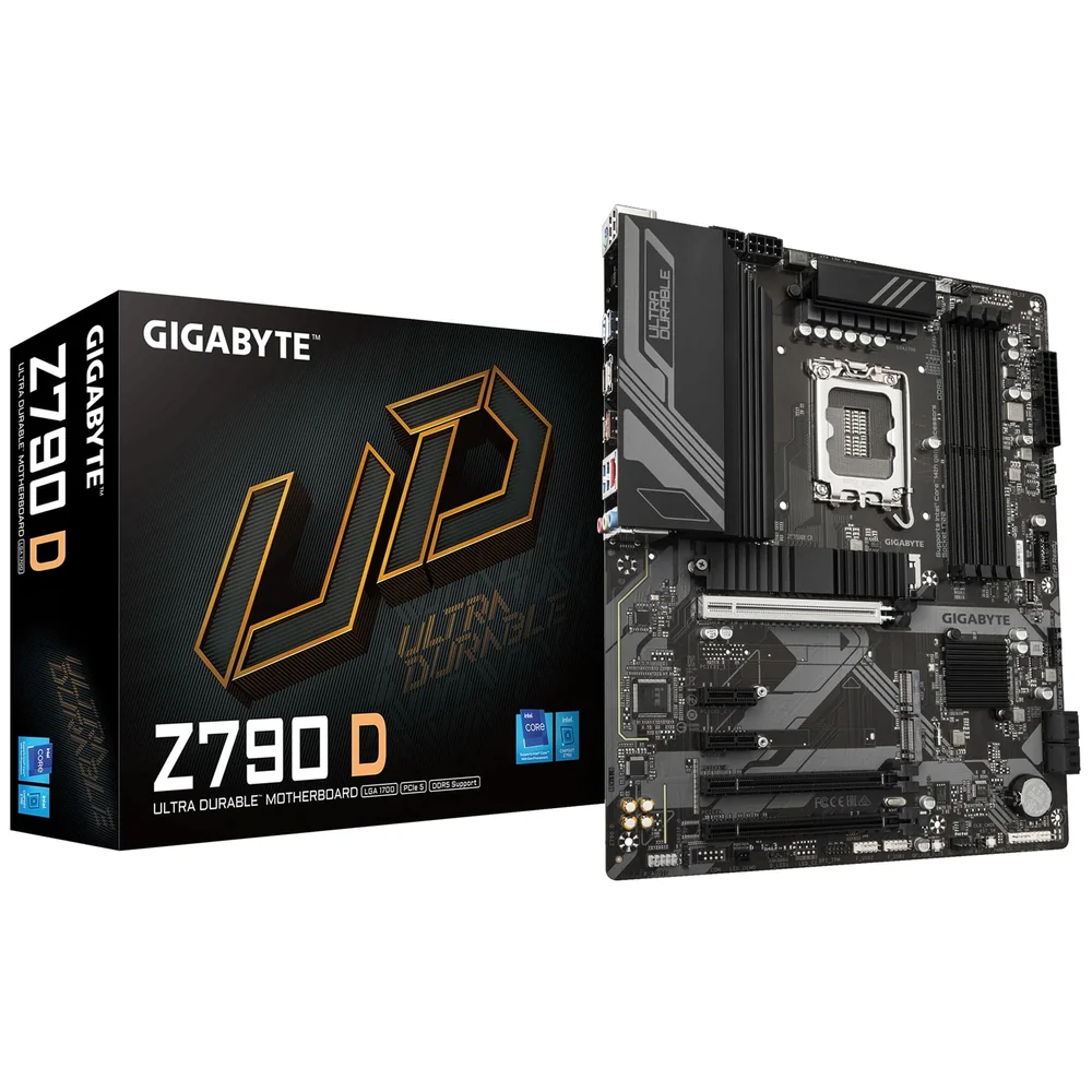 Gigabyte Z790 D Ultra Durable Intel 1700 Socket Motherboard, ATX, 4x DDR5 Slots, 3x M.2 Sockets, 2.5GbE LAN, 1x DisplayPort / 1x HDMI Port